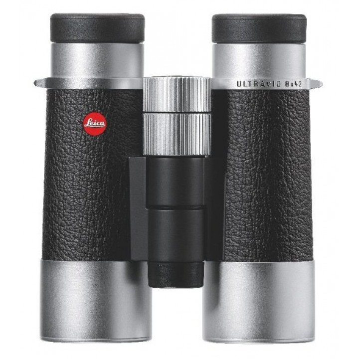 Бинокль Leica Ultravid SilverLine 8x42 комбинация кожа + серебристый корпус