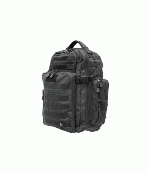 рюкзак UTG тактический 2-Day, материал полиэстер, цвет черный, внешние карманы, система MOLLE