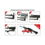 сошки UTG для установки на оружие, регулируемые, на антабку и Picatinny, 23-28 см