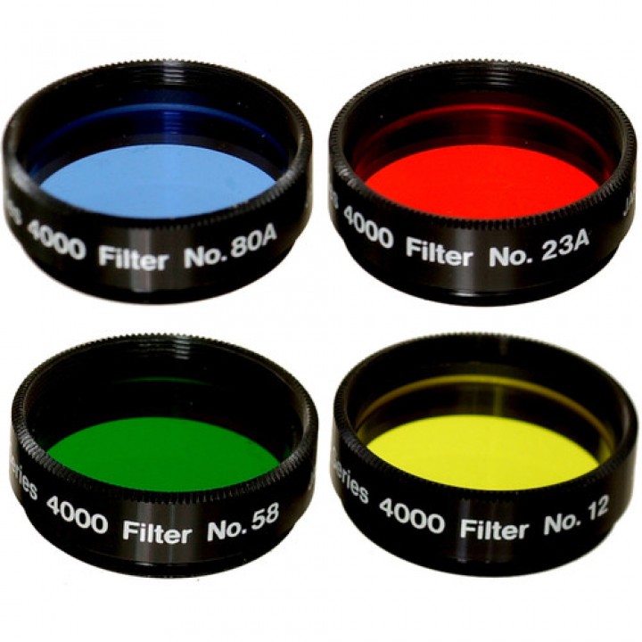 Набор цветных фильтров MEADE #1 (#12, #23A, # 58,  # 80A)