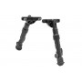 Сошки UTG на KeyMod, 127-203, раздельные ноги, 5 углов-позиций, 5 фикс.длин, кнопка фиксации, алюминий, черный