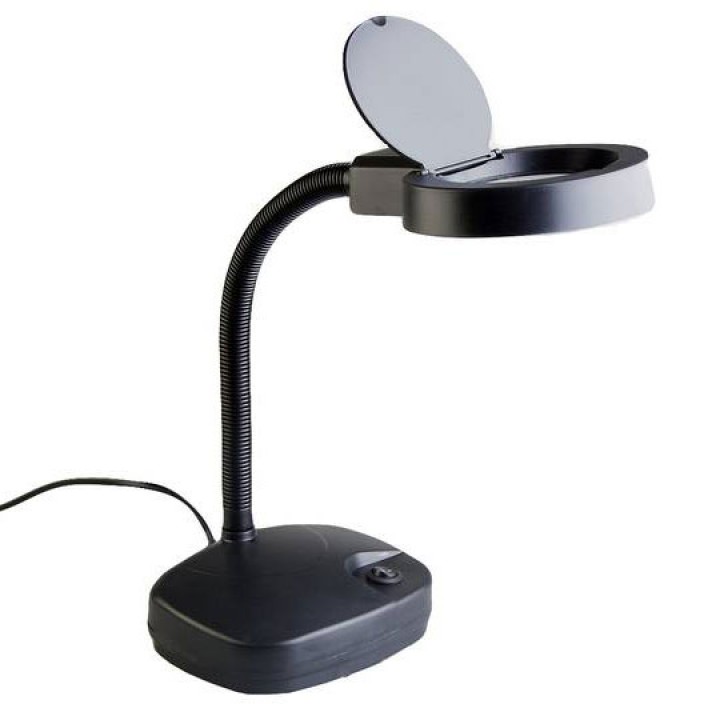 Лупа - лампа с подсветкой Veber 8611 3D, 3x, 86 мм, черная