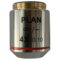 Объектив планахроматический Levenhuk MED 4x/беск