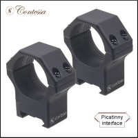 Небыстросъемные кольца Contessa на Picatinny D30mm, BH12mm