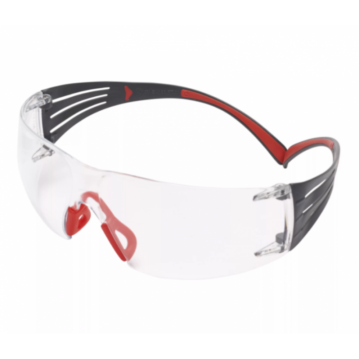 Очки стрелковые 3M™ SecureFit™ 401, линзы прозрачные, душки красные
