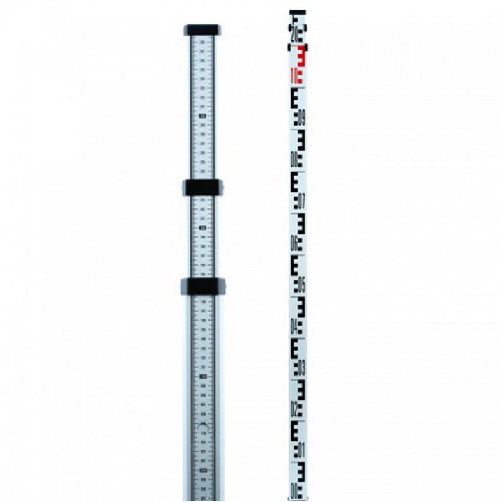 Рейка нивелирная телескопическая ADA STAFF 3 (рейка – отсчет мм шкалы снизу вверх, чехол, 3 м)