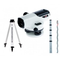 Нивелир оптический ADA PROF X32 + Рейка нивелирная телескопическая ADA STAFF 5 + Штатив алюминиевый на винтах ADA Light S