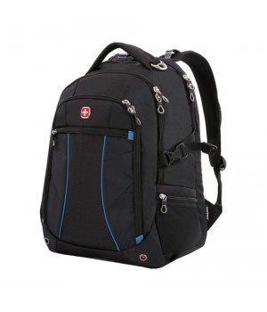 Рюкзак Swissgear 15'',чёрный/синий, 36x19x47 см, 32 л
